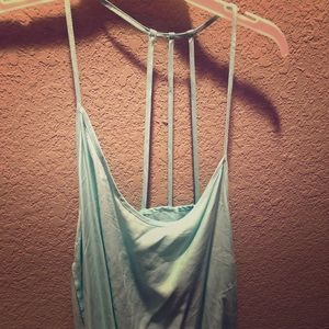 Strappy light blue spegghetti strap